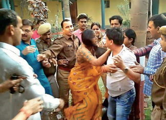 BJP MLA Shames Government With Her Anger Drive On Policemen