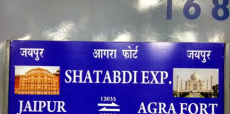 Jaipur Agra Shatabdi express