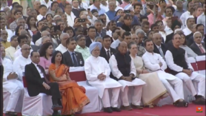 Rahul Gandhi in Nrendra Modi swearing in ceremony 2019